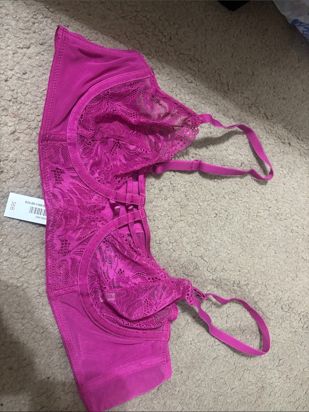 Adore Me Lace Underwire Bra in Bright Fuchsia